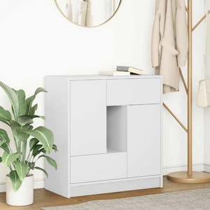 vidaXL Бюфет с чекмеджета и вратички, бял, 70, 5x34x74, 5 см (861841)
