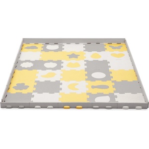 KinderKraft LUNO SHAPES мек пъзел жълт KPLUSH00YEL (KPLUSH00YEL) - xmall