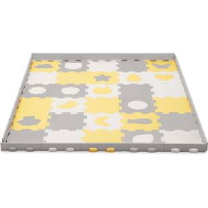 KinderKraft LUNO SHAPES мек пъзел жълт KPLUSH00YEL (KPLUSH00YEL)