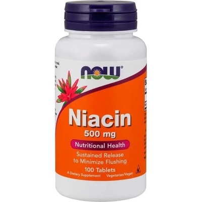 NOW Niacin, 500 mg, 100 капсули, Now