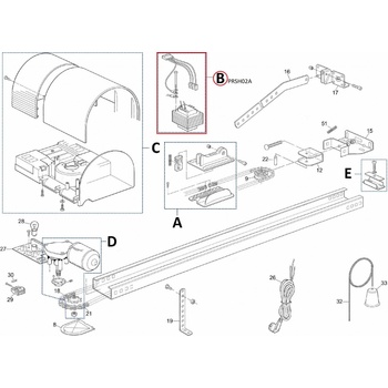 PRSH02A transformátor KIT pre SHEL 75