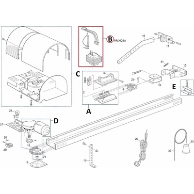 PRSH02A transformátor KIT pre SHEL 75