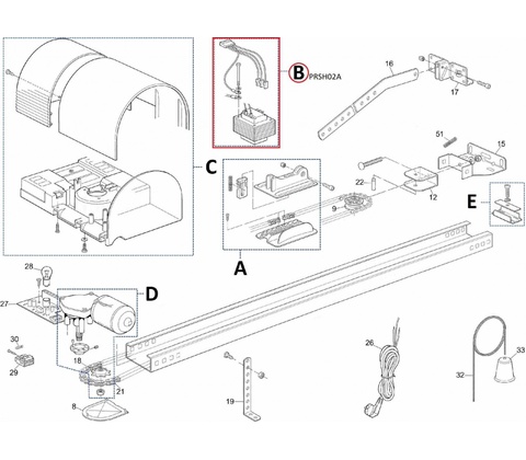 PRSH02A transformátor KIT pre SHEL 75