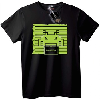 NOONEBRAND Тениска Ретро Космическо Нашествие - 6XL, White