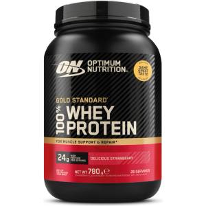 Optimum Nutrition 100% Whey Gold Standard 768 g вкусна ягода