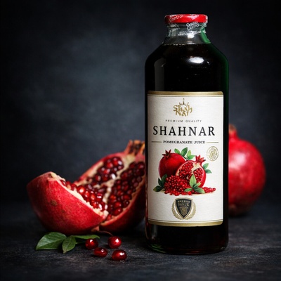 Shahnar 100% šťáva z granátového jablka 1 l