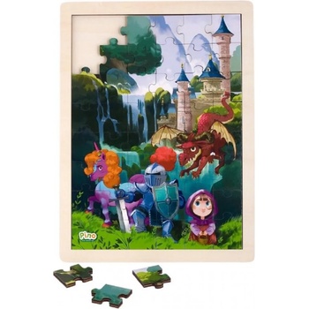 Image 1 of Pino Toys Дървен пъзел от 48 части Pino Приказки - Водопад (5865UP)