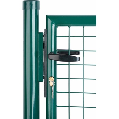 Brána Strend Pro METALTEC ECO 2, 1000/1200/50x50 mm, okrúhly rám, zelená, jednokrídlová, záhradná, Z