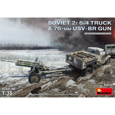 MiniArt Soviet 2t 6x4 Truck w.76mm USV-BR Gun 1:35