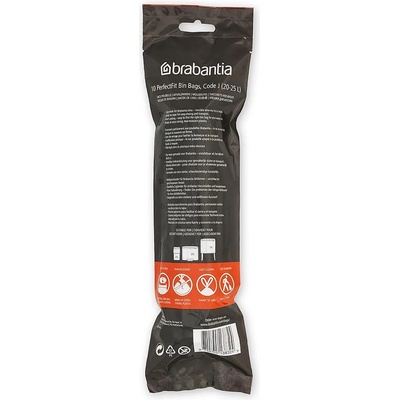 Brabantia Торба за кош Brabantia PerfectFit Sort&Go/Bo размер J, 20-25L, 10 броя, ролка (1005586)