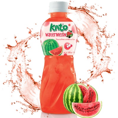 Kato Watermelon Juice With Nata De Coco Jelly 320 ml