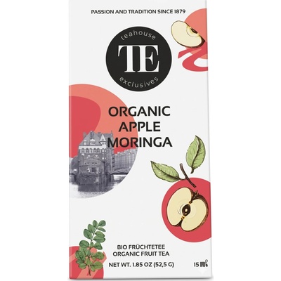 Teahouse Exclusives BIO Jablko Moringa ovocný čaj 15 luxusních sáčků