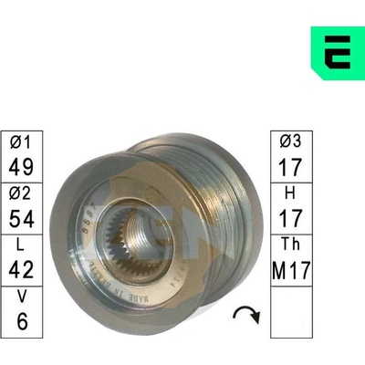 Voľnobeżka alternátora ERA ZN5587