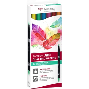 Tombow Marker ABT Dual Brush 6C-3 Татуировки картон (6) (ABT-6C-3)