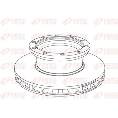 REMSA Brzdový kotouč Heavy Duty Brake Disc NCA1144.20