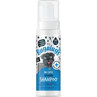 Bugalugs No Rinse Wrinkle Chlorhexidine Shampoo Почистваща Пяна за Кожни Гънки 200ml