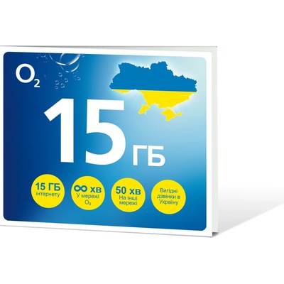 O2 Predplatená karta GO UKRAJINA 15 GB SMALLPGO.50V15G54