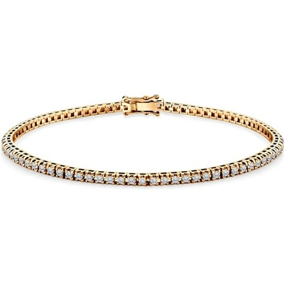 SAVICKI Tenisový náramok žlté zlato s laboratórnými diamantmi 1.204 ct 2,3 mm 19 cm - SAV-B-TENIS-19CM-23SZ-15K-585-BDLAB-Z