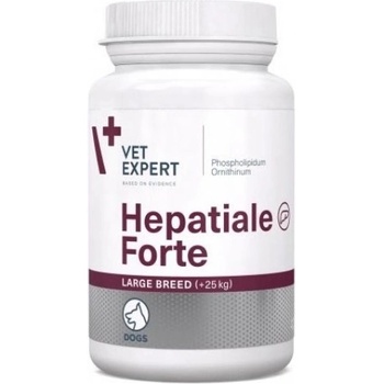VetExpert Hepatiale Forte Large Breed - хранителна добавка за кучета едри породи, за подпомагане чернодробната им функция, 40 таблетки, Vet Expert - Полша