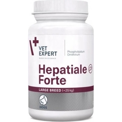 VetExpert Hepatiale Forte Large Breed - хранителна добавка за кучета едри породи, за подпомагане чернодробната им функция, 40 таблетки, Vet Expert - Полша