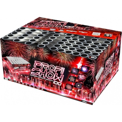 Kompaktný Ohňostroj Profi Fireworks show 100 ran 30mm