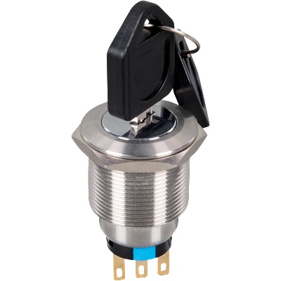 ELMARK ПРЕВКЛЮЧВАТЕЛ 3ПОЗ С КЛЮЧ 22y3 2no+2nc ip65 ЗЕЛЕН (401552)