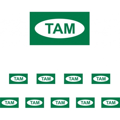 Walteco Tam, 90x50mm, samolepka Množství: 10 ks , 20084BP2