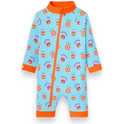 KiETLA: Цял бански с UPF 50+ защита - Animal/Blue - размер по избор (SSCHACHA18M24M)