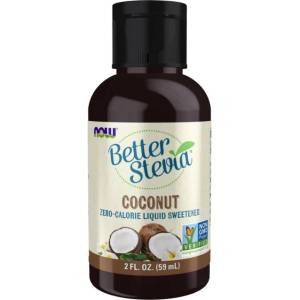 NOW Better Stevia Liquid | Different Flavors [59 мл] Кокос