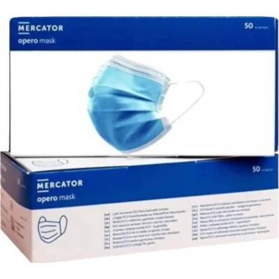 MERCATOR opero mask Rúško zdravotnícke modré 50 ks