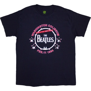 The Beatles Washington '64 Drum Navy Blue M Риза (BEATTEE643MN02)