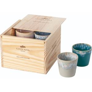 COSTA NOVA Глинени чаши в комплект 8 бр. за еспресо 210 ml Grespresso - Costa Nova (ZCN-LSCS12-MLT)