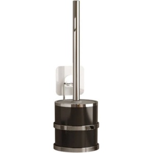 Tekno-Tel Четка за тоалетна tekno tel st-096, двойно залепване, хром - черно (9999150127) - topmarket
