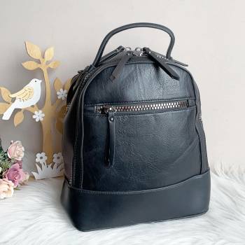 Image 1 of Дамска Черна Чанта Раница - Модел 7807