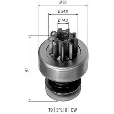 Pastorok, štartér MAGNETI MARELLI AMB0102