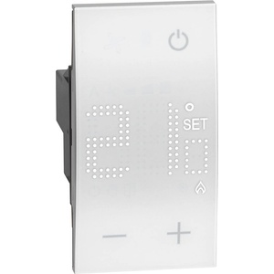 BTicino KW4441 - Електронен стаен термостат, 230V захранване, 50 и 60 Hz, бял 2M Living now - 1KW4441 (1KW4441)