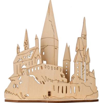 UGEARS 3D vybarvovací puzzle Bradavický hrad 4 dílky