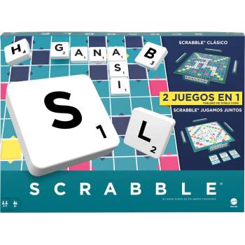 Mattel Scrabble Two in One, Version: Spanish, HXV99