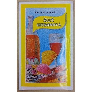 Aroco Potravinárska farba prášková Žlť citronová 5 g