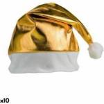 BigBuy Christmas Метална Шапка Дядо Коледа 149833 (10 броя) Цвят Сребрист