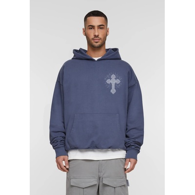 Urban Classics Суичър MJG Heavy Oversized Hoody - Grace of God vintageblue XXLUB-MJG11964-02428 - Бял, размер XL