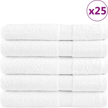vidaXL Премиум кърпи SOLUND 25 бр бели 100x200 см 600 gsm (137143)