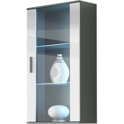 Cama SOHOWITS2 SZ/BI skřínka do obývacího pokoje Vitrína