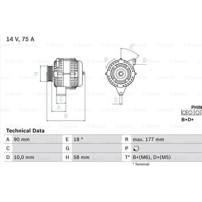 Generátor BOSCH 0 986 049 111