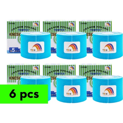 TEMTEX tape Classic modrá 5 cm x 5 m 6 ks