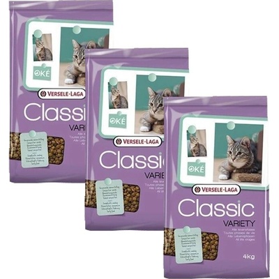 VERSELE-LAGA Classic Cat Variety 3 x 4 kg
