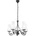 Brilagi - LED Пендел COTTAGE 5xE14/40W/230V черен/бял (BG1516B)