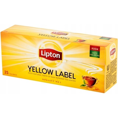 LIPTON Yellow Label serv černý čaj 25 x 2 g