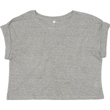 Mantis Dámský crop top z organické bavlny P96 Heather Grey Melange