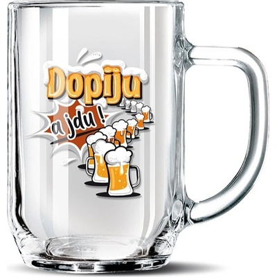 Nekupto Dárkový půllitr Dopiju a jdu! Rdh 500 ml